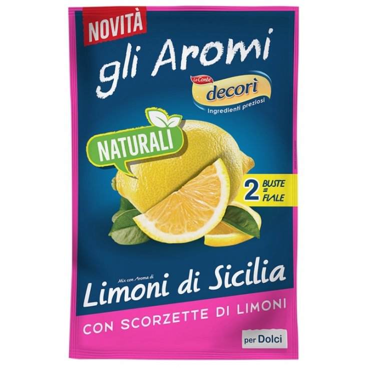 Gli Aromi Naturali Limone Decor&igrave; Lo Conte 2x8g