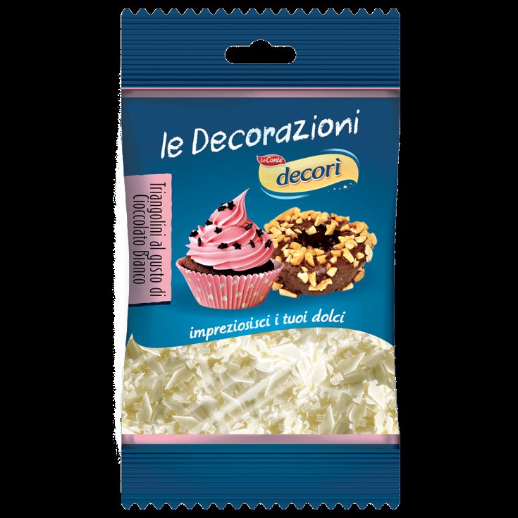Triangolini di Cioccolato Bianco Decor&igrave; 35g