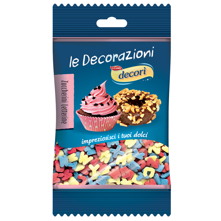 Decor&igrave; Zuccherini Letterine Lo Conte 20g
