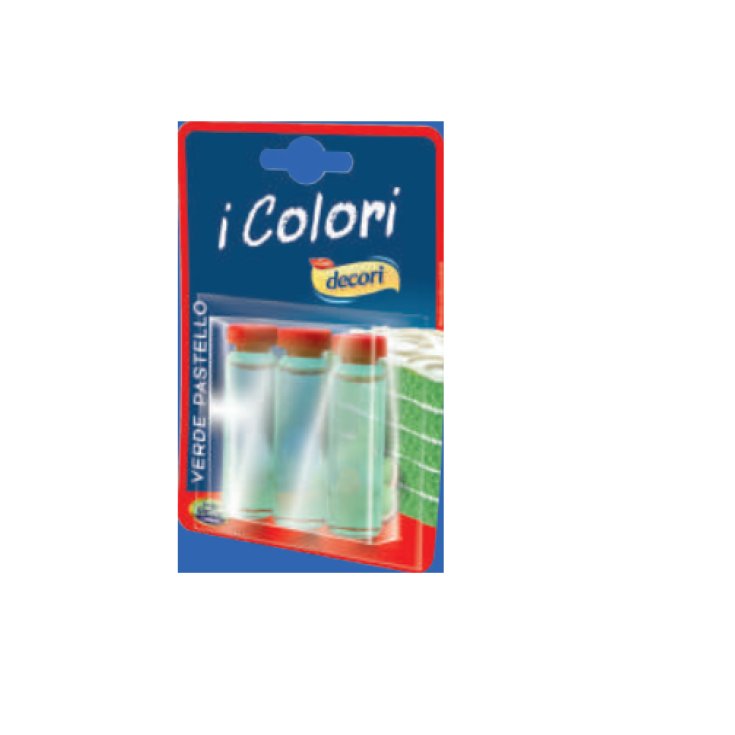 Colore Verde Pastello Decor&igrave; 3x3ml