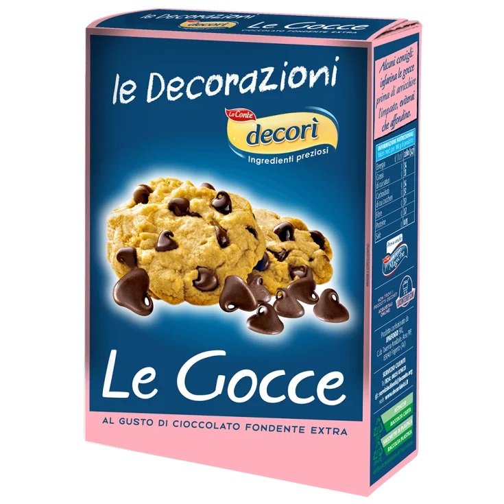 Gocce di Cioccolato Fondente Decor&igrave; 200g