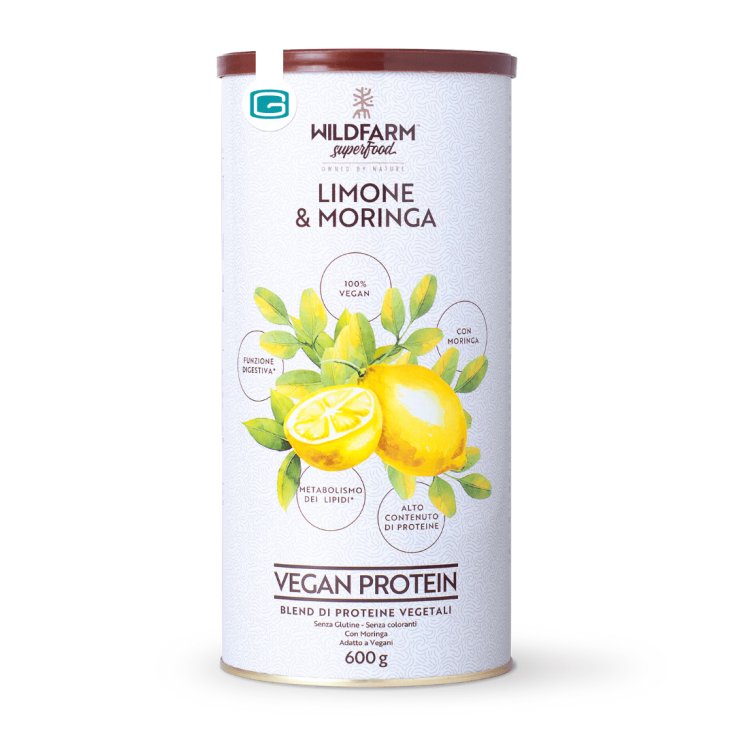 WildFarm&reg; Vegan Protein - Limone&Moringa 600g