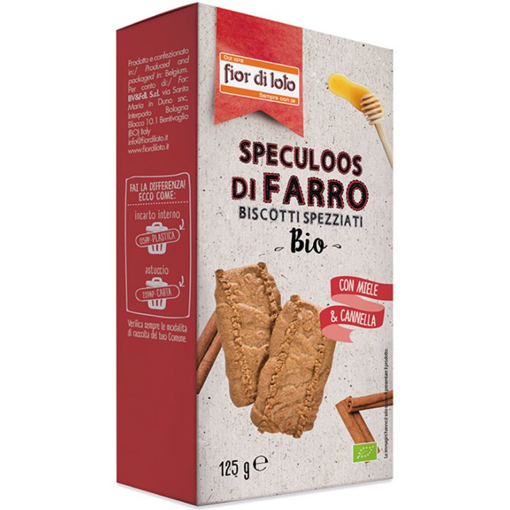 Bio Speculoos di Farro con Miele e Cannella Fior di loto 125g