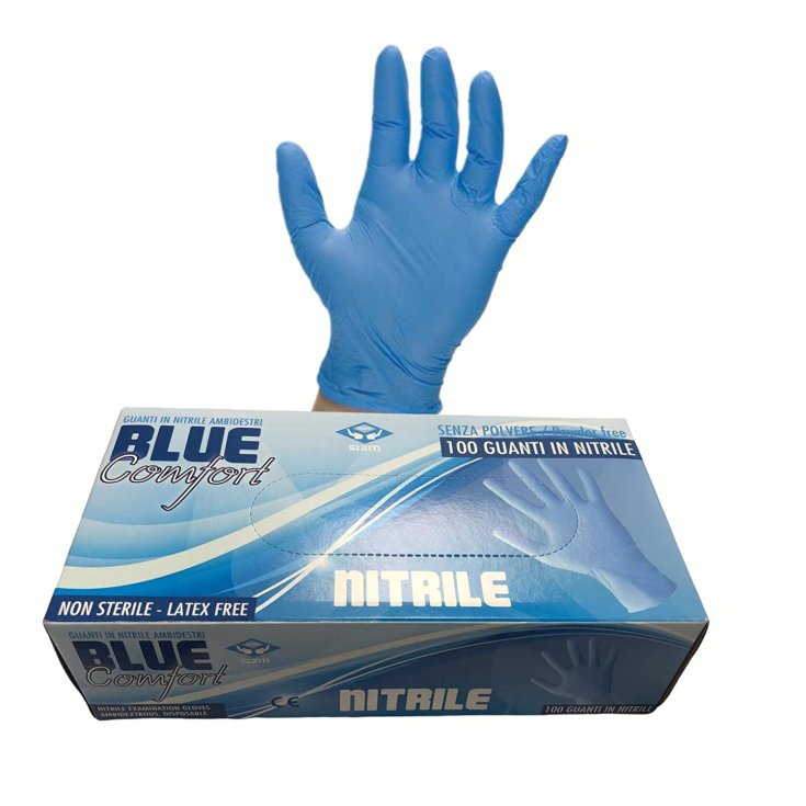 Guanto Nitrile Blue Senza Talco M 100 Pezzi