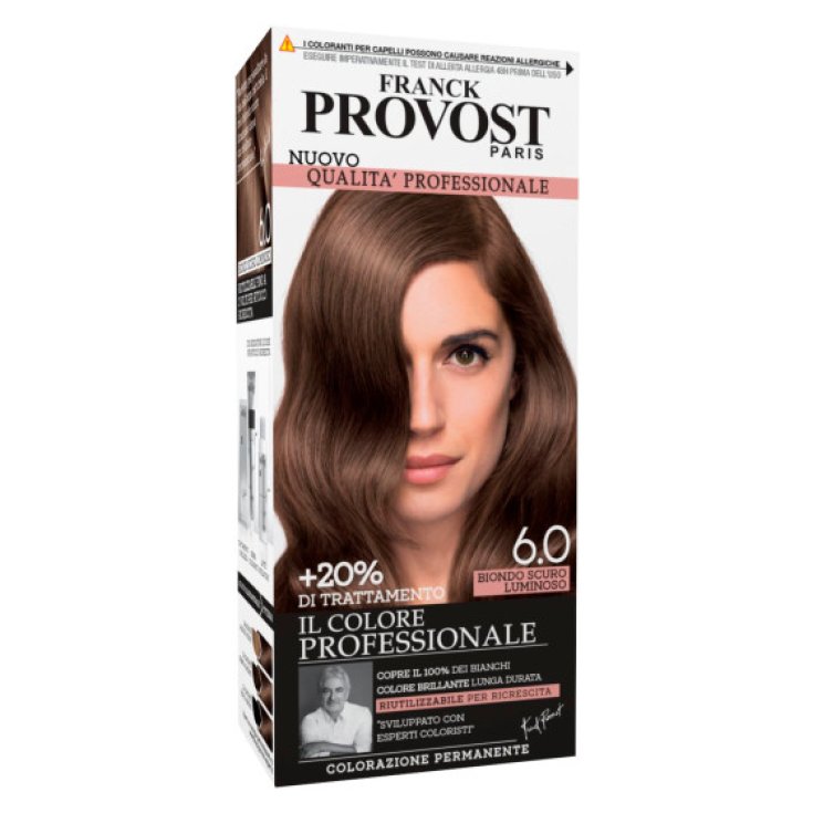Colore Professionale 6,0 Biondo Scuro Luminoso Franck Provost 1 Kit