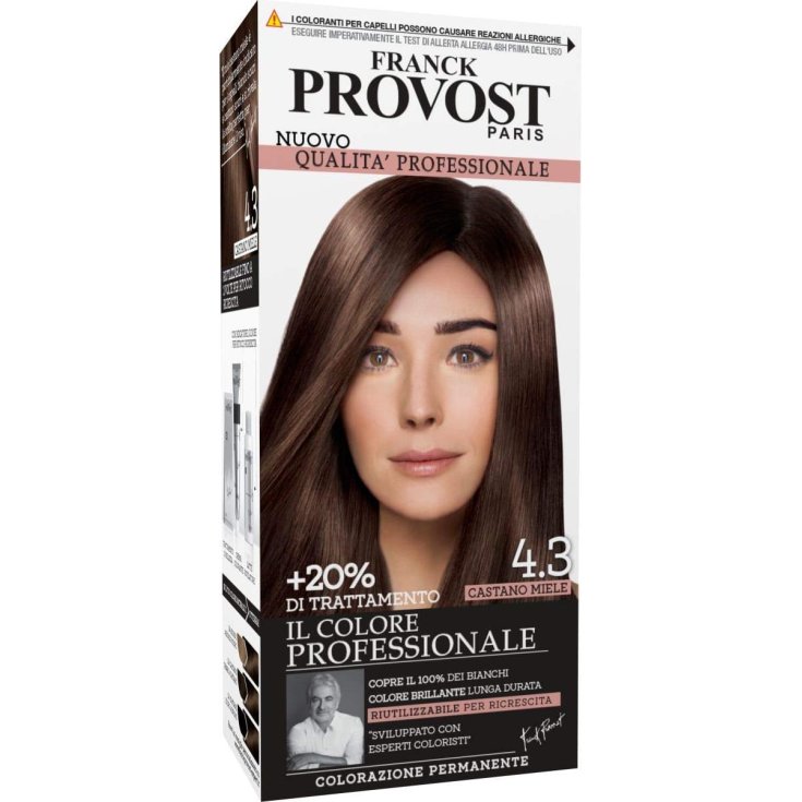 Colore Professionale 4,3 Castano Miele Franck Provost 1 Kit