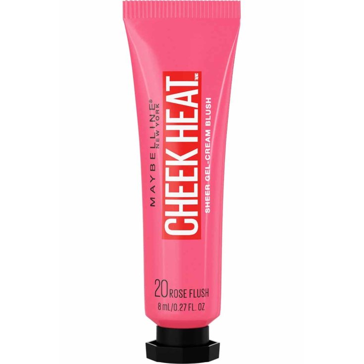 Cheek Heat Sheer Gel-Cream Blush 20 Rose Flush Mayblline New York 8ml