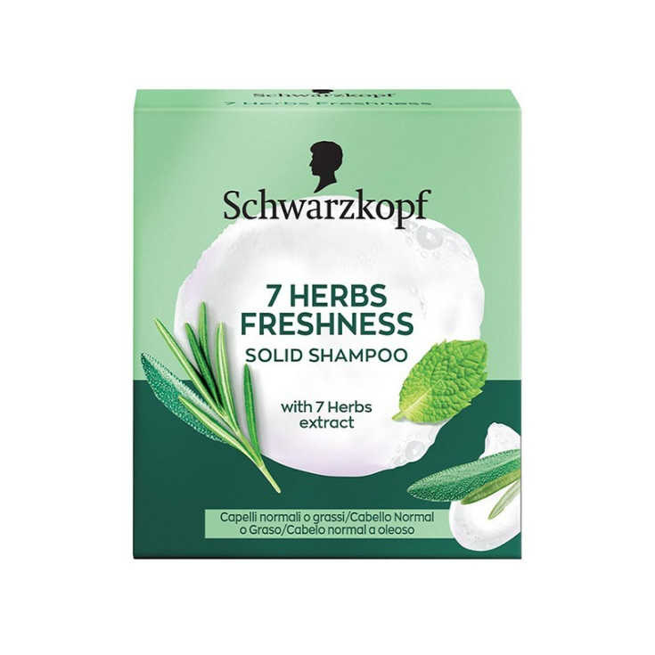 Shampoo Solido 7 Erbe&nbsp;Schwarzkopf 60g