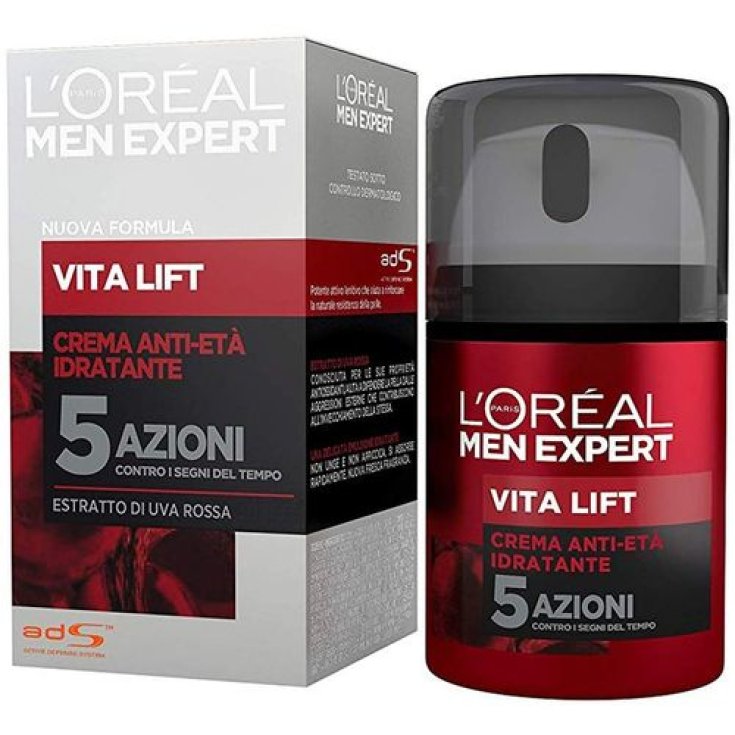 Vita Lift Crema Anti-Et&agrave; Idratante L'Or&eacute;al Men Expert 50ml