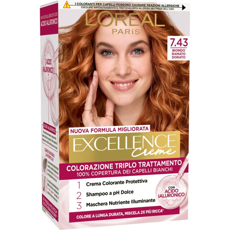 Excellence 6,54 Biondo Scuro Mogano Ramato L'Or&eacute;al Paris 1 Kit