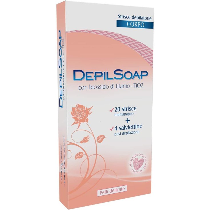 Strisce Depilatorie Corpo Pelli Delicate DepilSoap 20 Pezzi