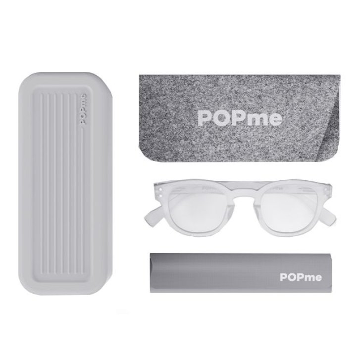Glasses Ice White +3 Popme