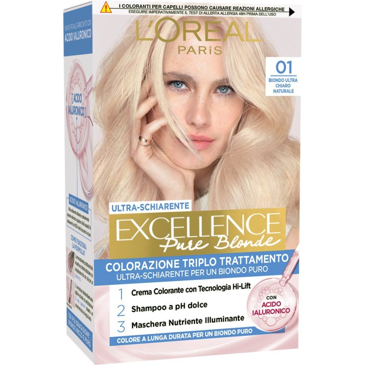 Excellence Pure Blonde 01 Biondo Ultra Chiaro Naturale L'Or&eacute;al Paris 40ml