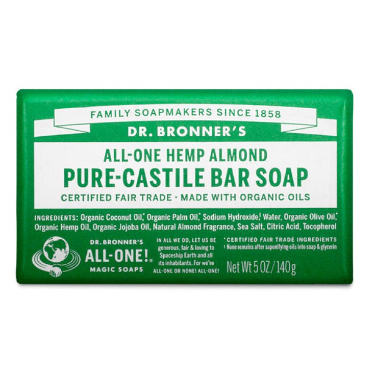 Sapone Pure-Castiglia Mandorla Dr. Bronner's 140g