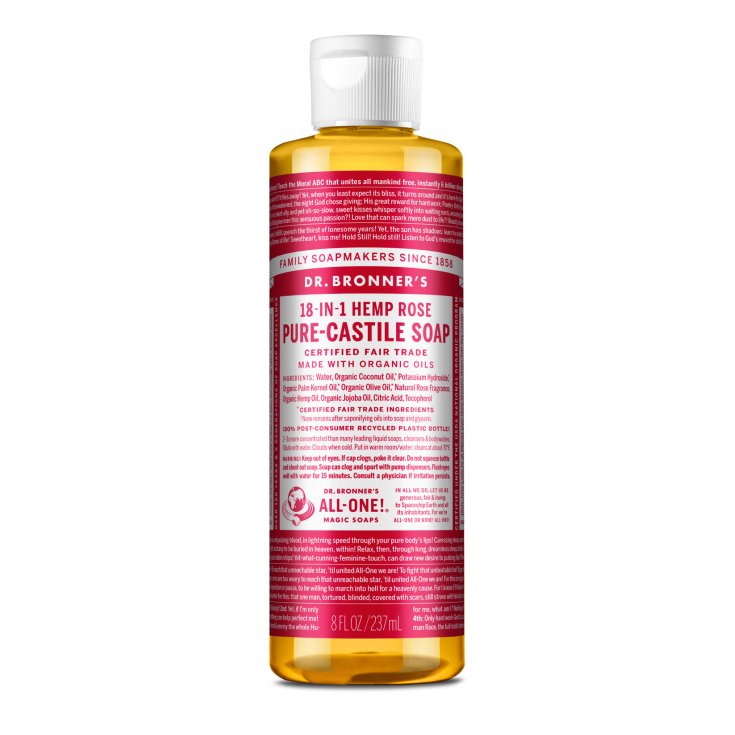 Pure-Castiglia 18 In 1 Hemp Rose Dr. Bronner's 237ml