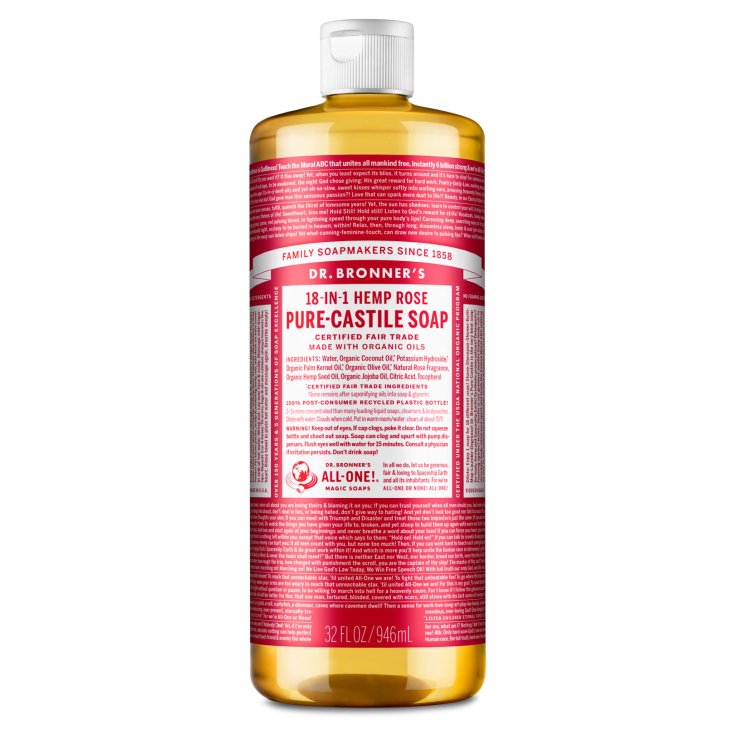 Pure-Castiglia 18 In 1 Hemp Rose Dr. Bronner's 946ml