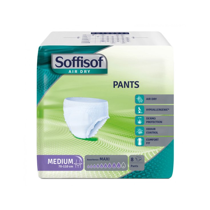 Pants Maxi Tg. Medium&nbsp;Soffisof Air Dry 8 Pezzi