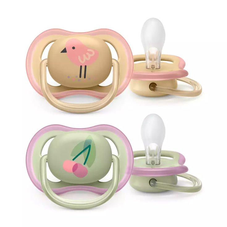 Succhietto Ultra-Air 0-6m Ciliegia/Uccellino&nbsp;Avent 2 Pezzi