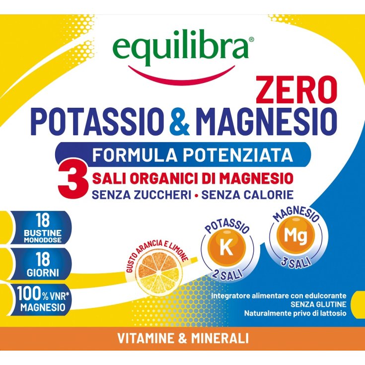 Potassio & Magnesio Zero 3 Equilibra&reg; 18 Bustine Monodose