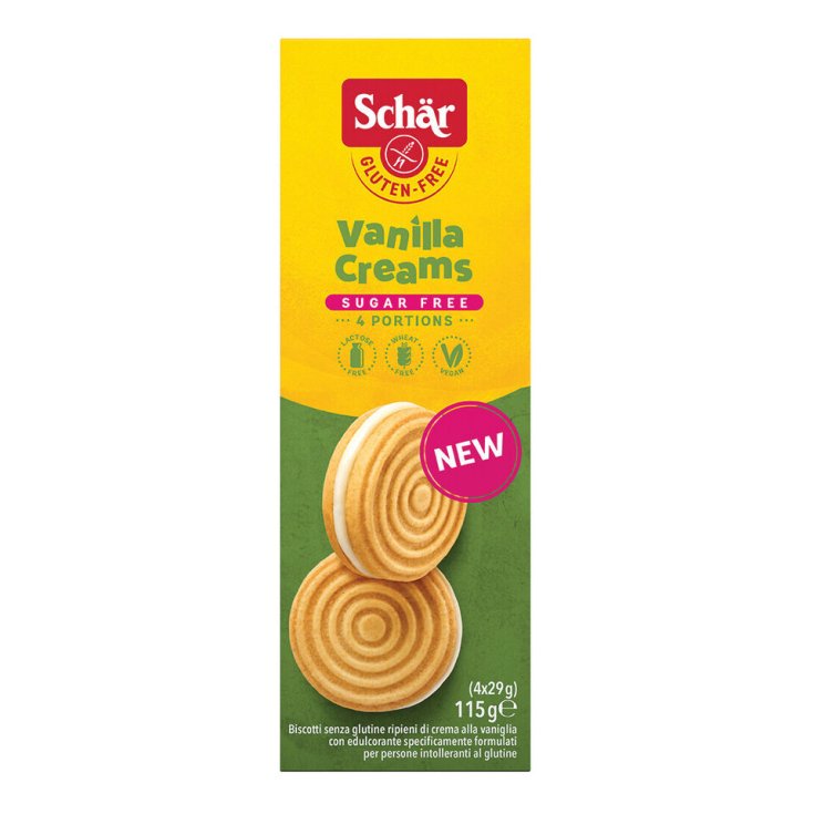 Vanilla Creams Sugar Free Sch&auml;r 115g