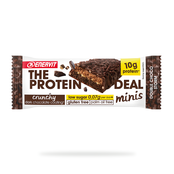 The Protein Deal&nbsp;Minis 10g Crunchy Doppio Cioccolato Enervit 33g