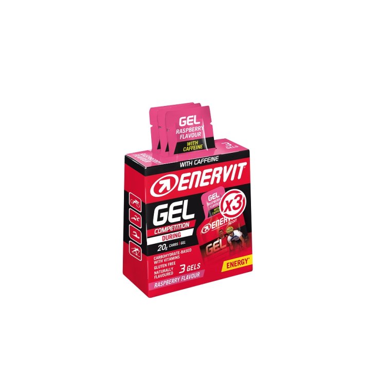 Gel Competition Raspberry Con Caffeina Enervit 3 Gels