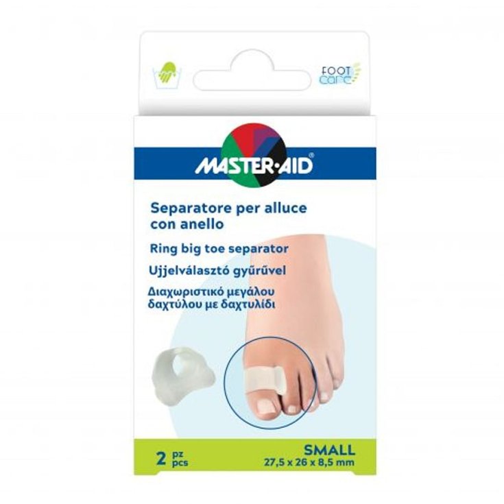 Separatore Per Alluce Con Anello Small Master-Aid 2 Pezzi