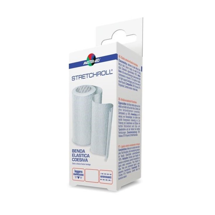 Stretchroll Benda Elastica Coesiva 4mx12cm Master Aid 1 Pezzo
