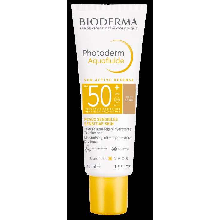 Photoderm Aquaflu Tinta Dorata SPF50+ Bioderma 40ml
