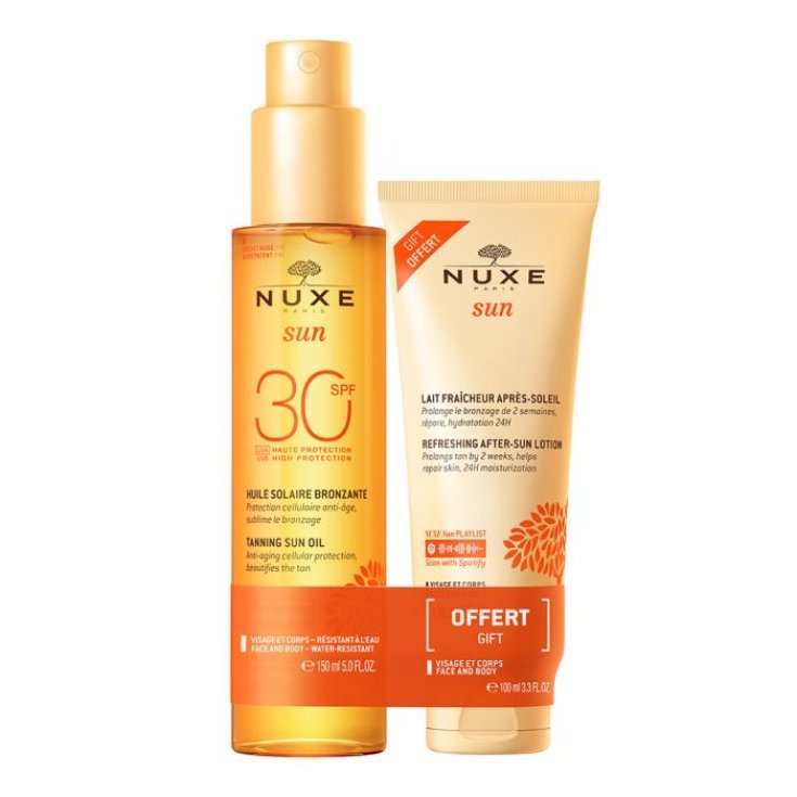 Duo Solare Olio SPF30 + Latte Doposole Nuxe Sun