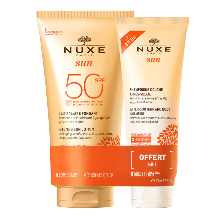 Latte Solare SPF50 + Shampoo Doccia Doposole Nuxe Sun 150ml+100ml