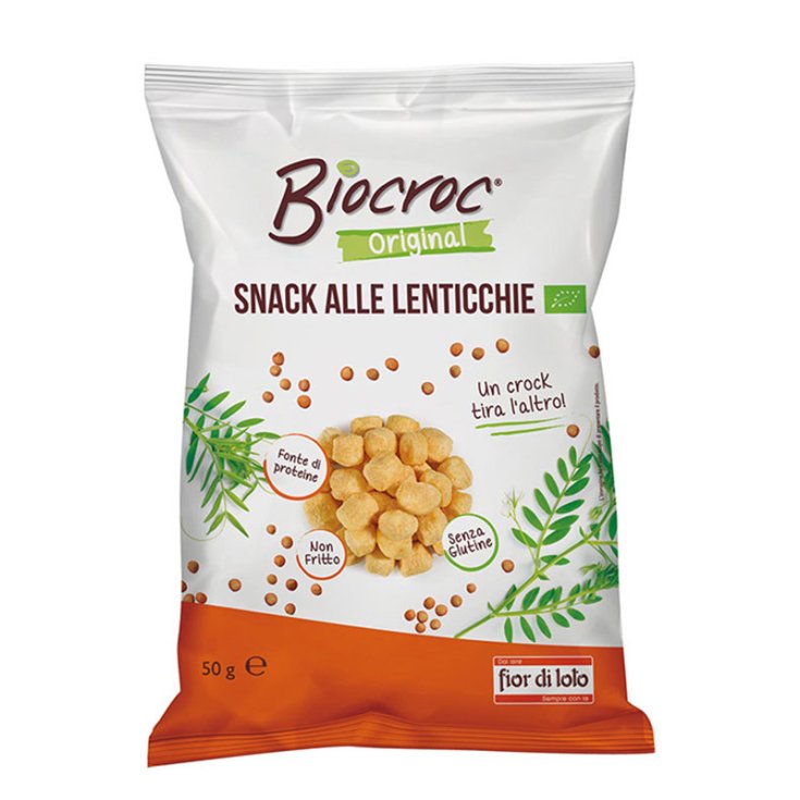 Biocroc&reg; Snack Alle Lenticchie Fior Di Loto 50g