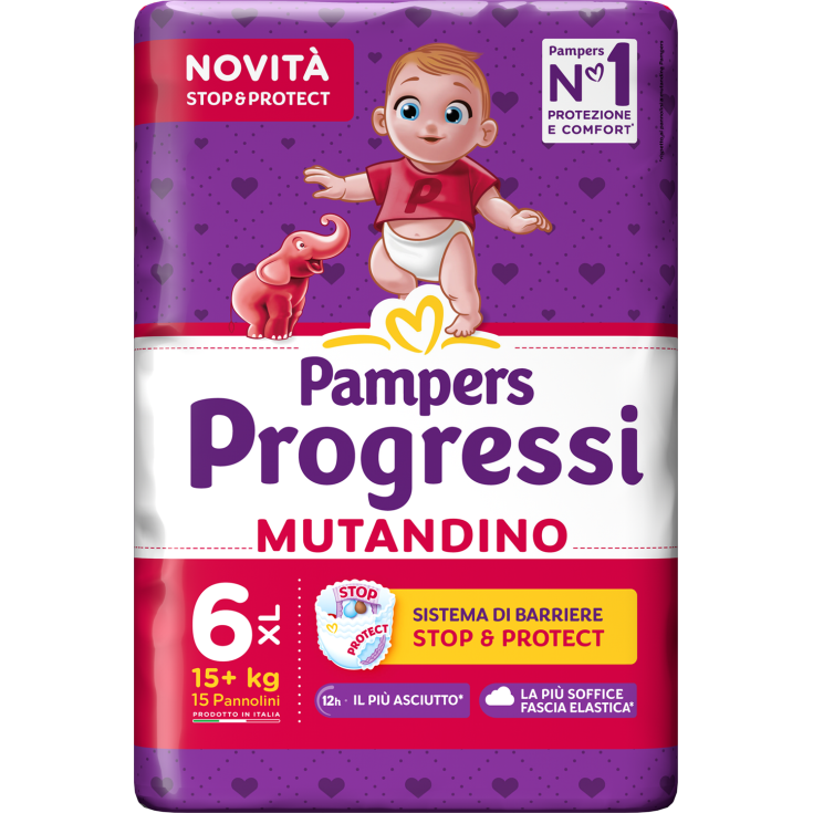 Pampers Progressi Mutandino XL 15 Pezzi