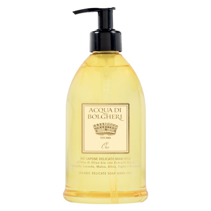 Bio-Sapone Delicato Mani Viso Oro ACQUA DI BOLGHERI 500ml