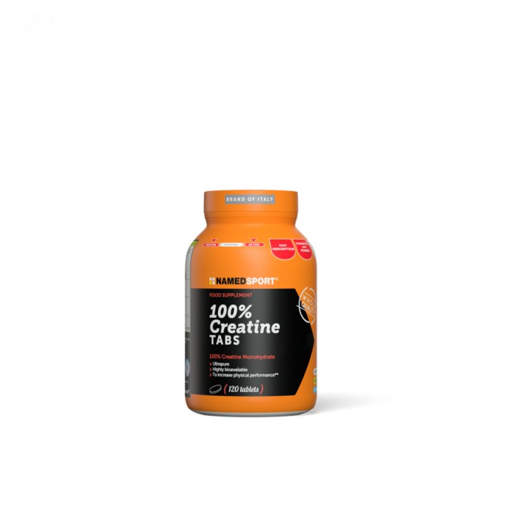 100% Creatine Tabs Named Sport 120 Compresse