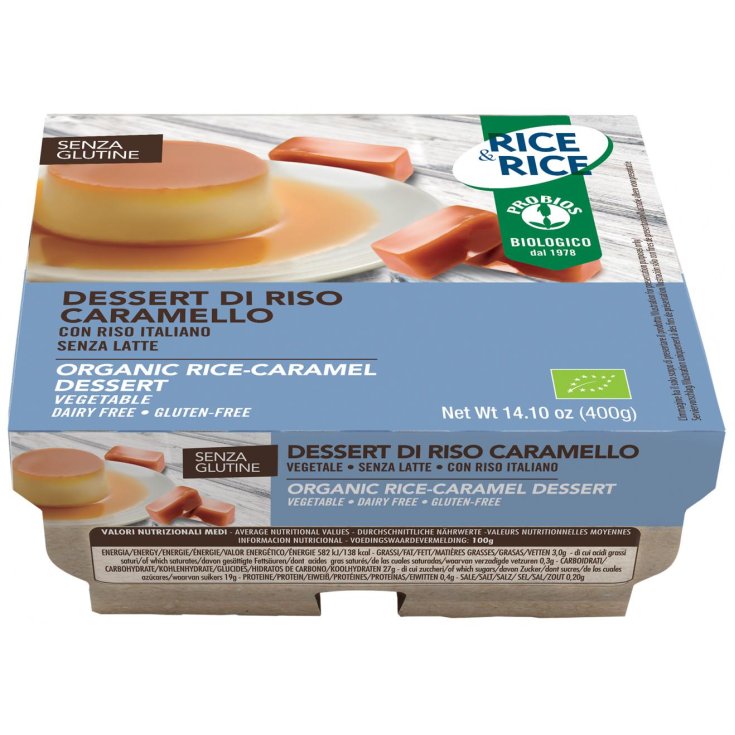 Rice & Rice Dessert di Riso al Caramello Probios 4x100g