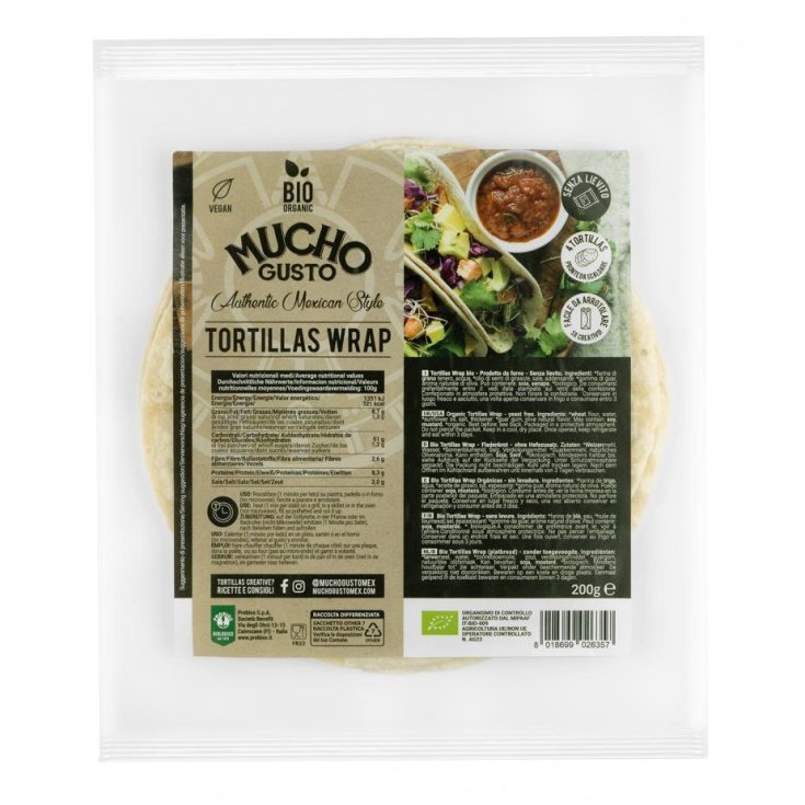Mucho Gusto Tortillas Wrap Probios 200g