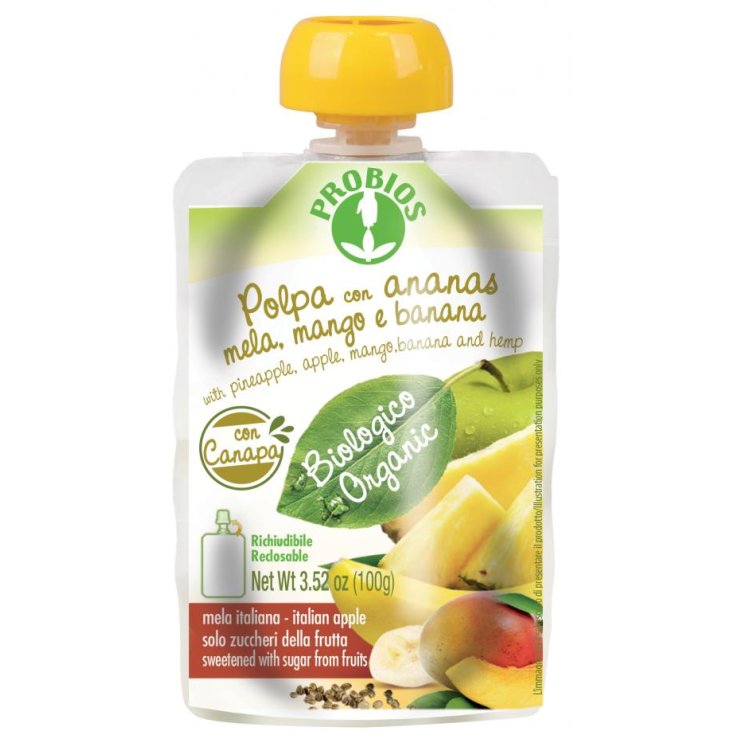 Polpa Con Ananas Mela Mango E Banana Probios 100g