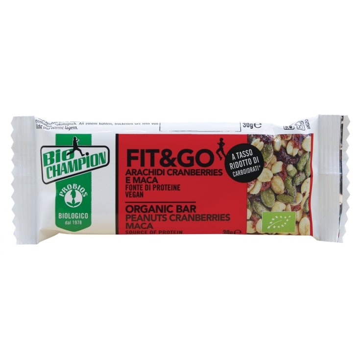 BioChampion Fit&Go Arachidi Cranberry&nbsp;E Maca Probios 30g