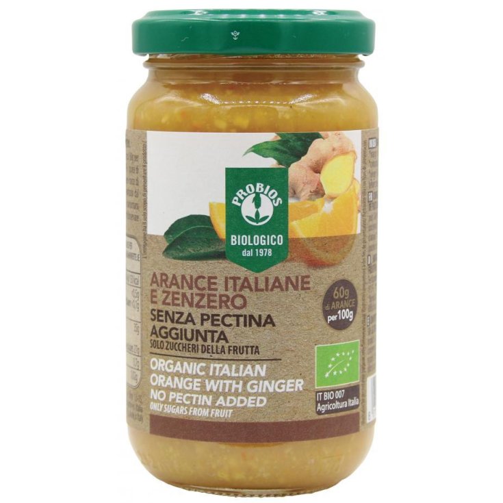 Arance Italiane E Zenzero Senza Pectina Aggiunta Probios 220g