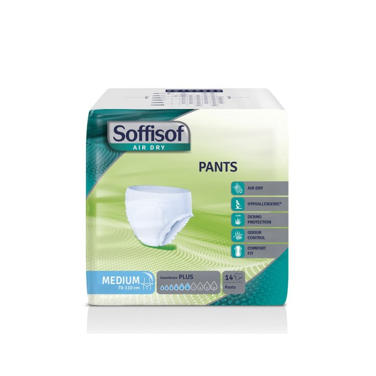 Pants Plus Tg.M&nbsp;Mutandina Incontinenza Soffisof Air Dry 14 Pezzi