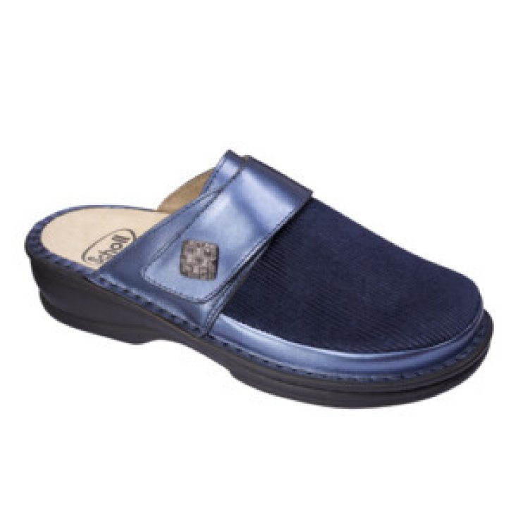Ondina Pelle Scamosciata Blu Scuro 38 Scholl 1 Paio