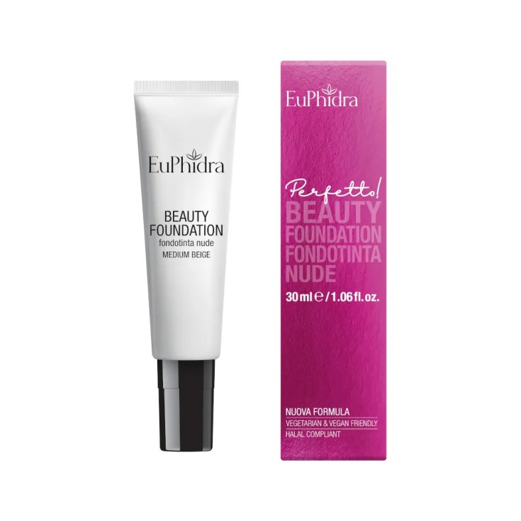 Beauty Foundation Nude Medium Beige Euphidra 30ml