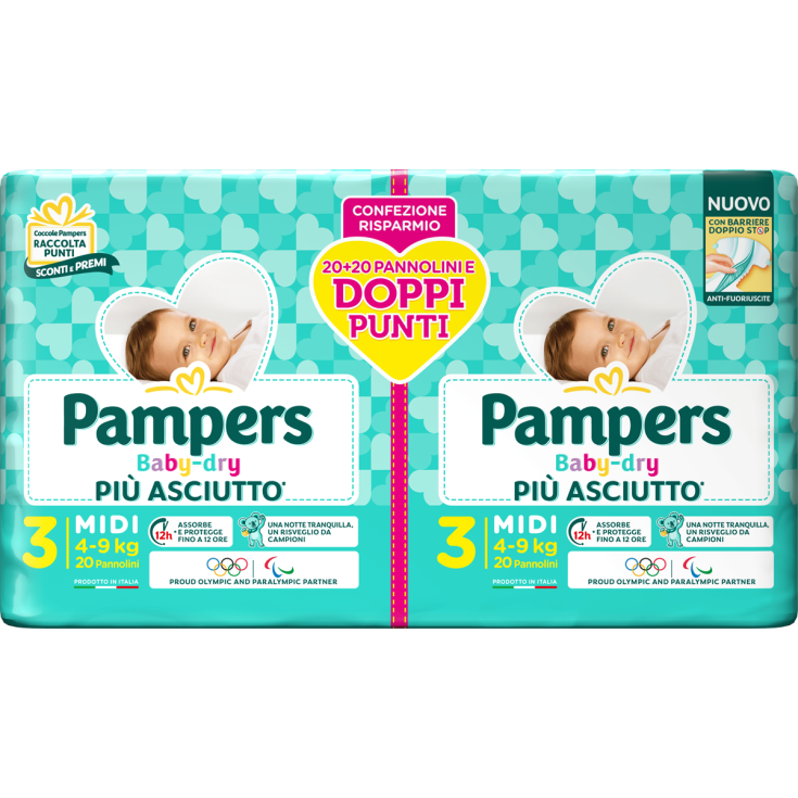 Pampers Baby Dry Midi 40 Pezzi
