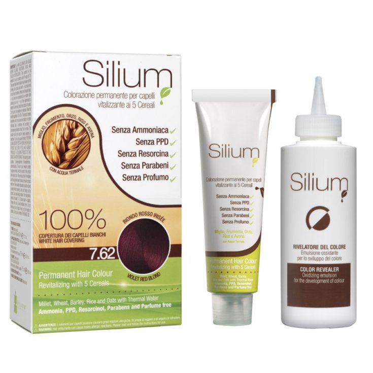 Colorazione Permanente In Crema 7,62 Biondo Rosso Irise Silium&reg; 1 Kit