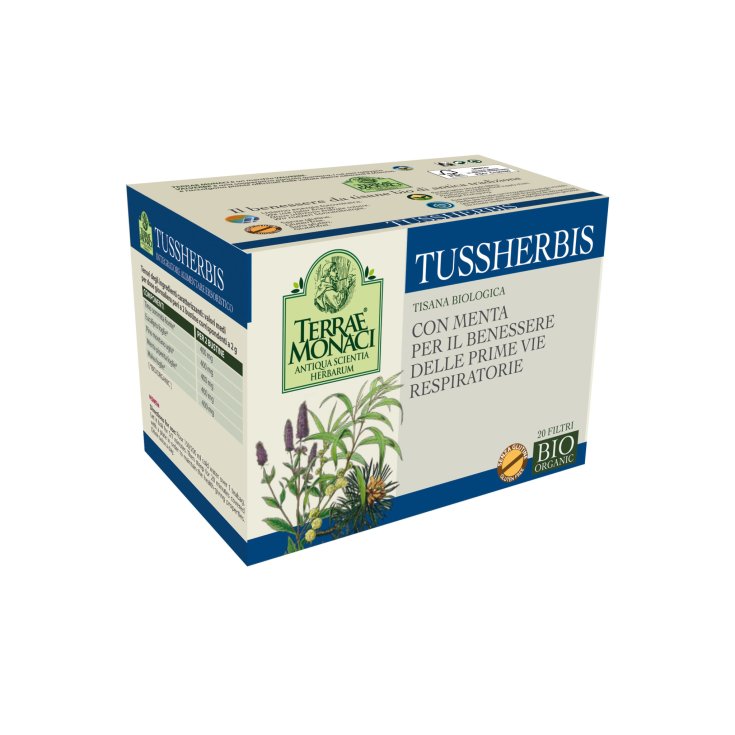 TussHerbis Tisana Biologica Terrae Monaci 20 Filtri