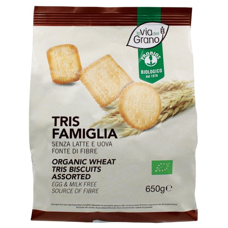 Biscotti Tris Famiglia Probios 650g