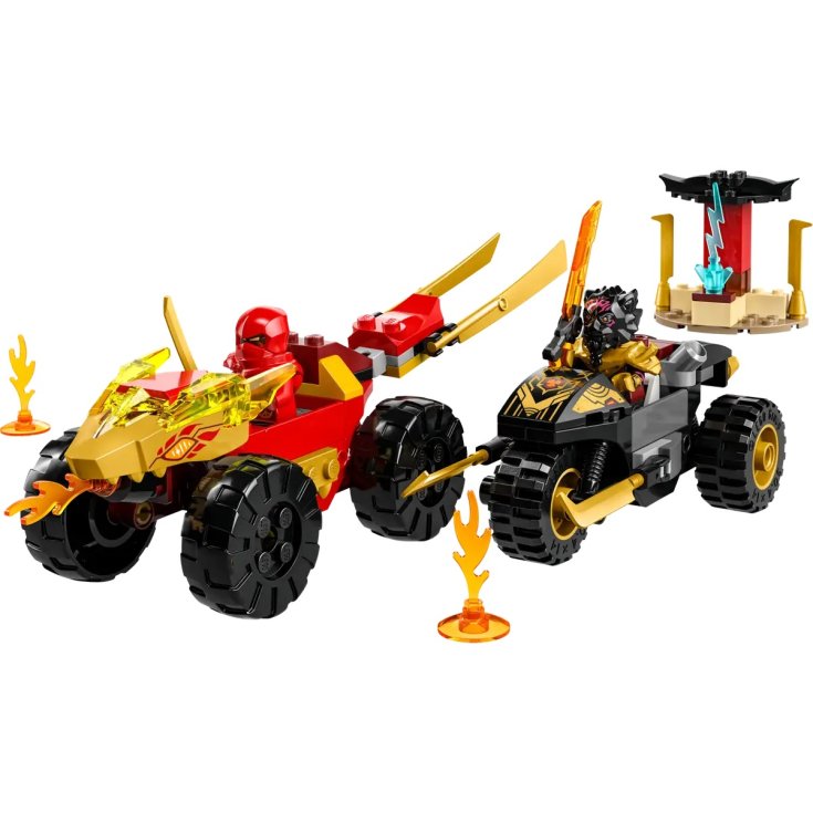 Battaglia su Auto e Moto di Kai e Ras LEGO