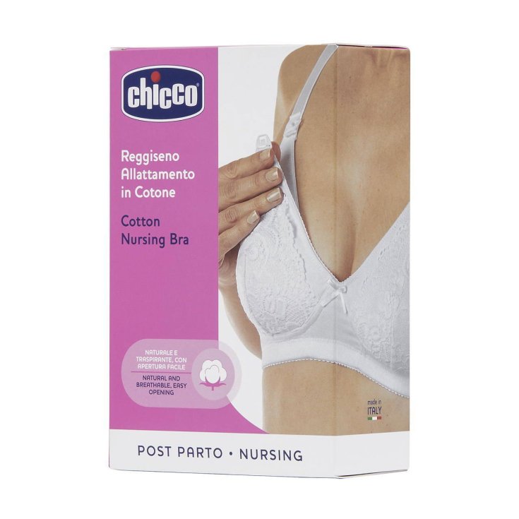 Reggiseno Allattamento Cotone Bianco L Chicco 1 Pezzo