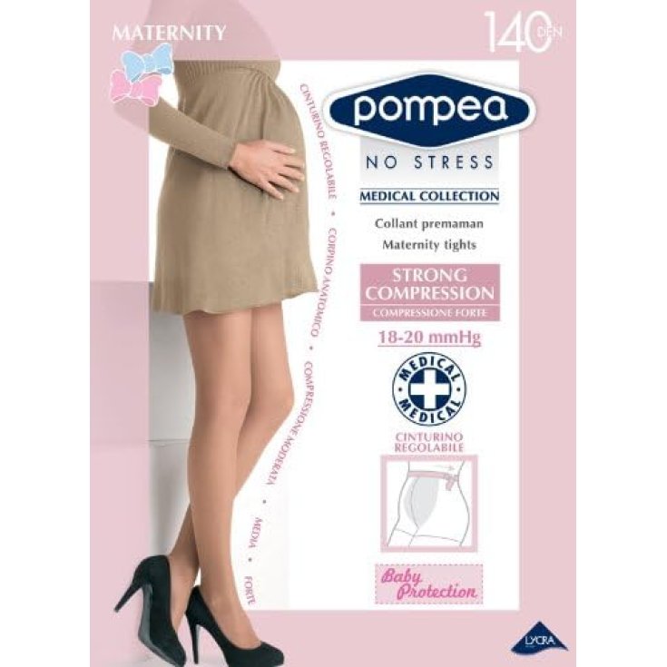 Collant 140 Maternity Nero Tg.2 Pompea